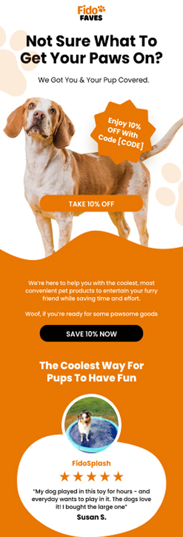 How-to nurture email design example